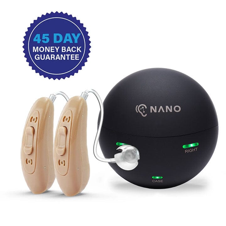 Refurbished: BUNDLE: NANO X2 Recharge OTC Hearing Aids + Elite Protection Plan
