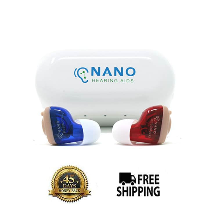 Refurbished: BUNDLE: NANO CIC Recharge OTC Hearing Aids + Elite Protection Plan