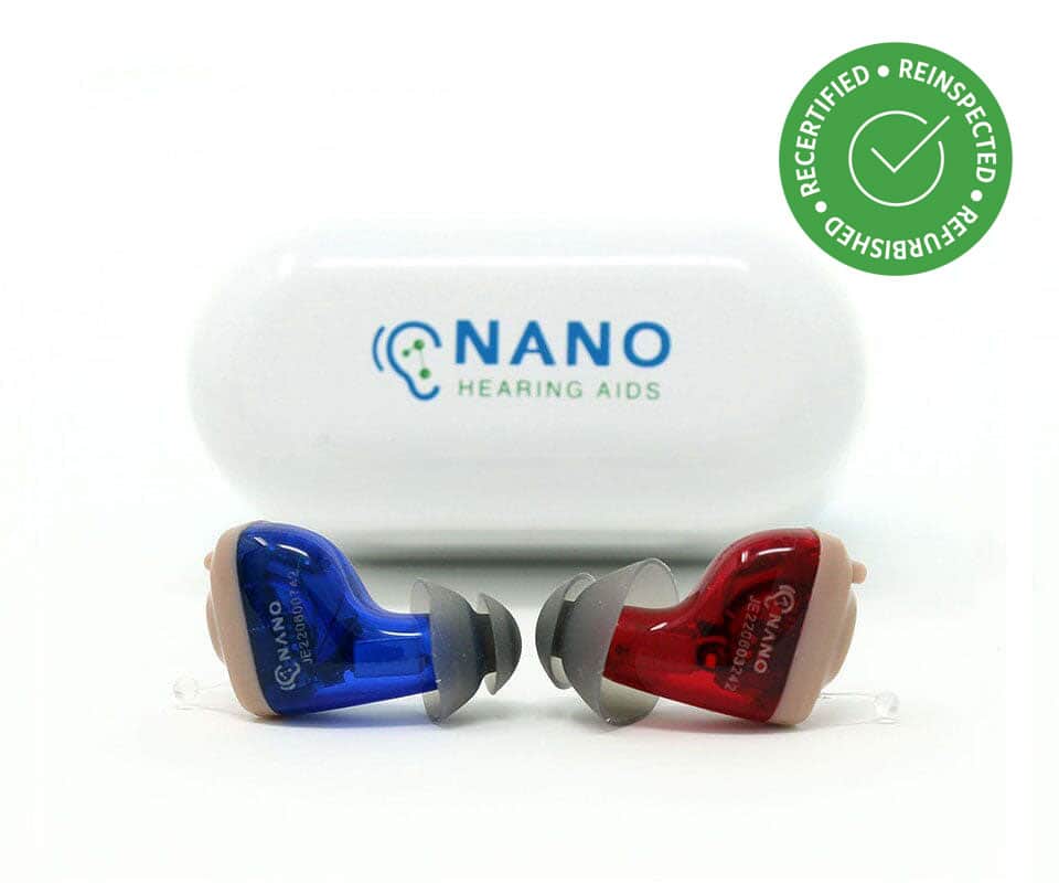 Refurbished: NANO CIC Digital Recharge OTC Hearing Aids (CIC4)