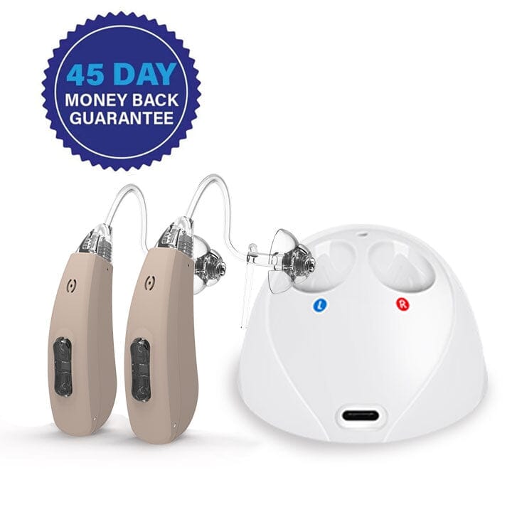 Refurbished: BUNDLE: NANO Sigma Plus Bluetooth OTC Hearing Aids + Elite Protection Plan