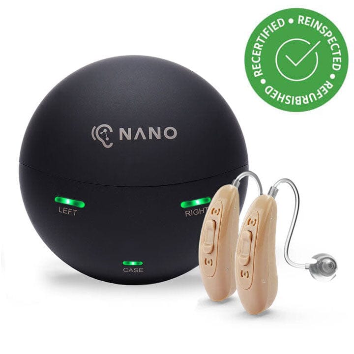 Refurbished: NANO X2 Recharge OTC Hearing Aids (BTE4)
