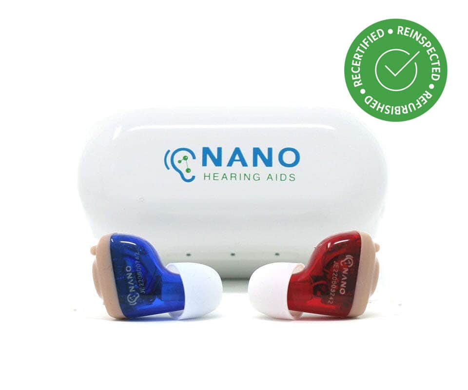 Refurbished: NANO CIC Recharge OTC Hearing Aids (CIC2)